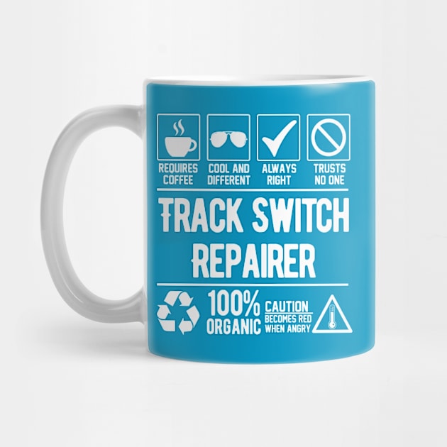 Track Switch Repairer Job (white) by Graficof